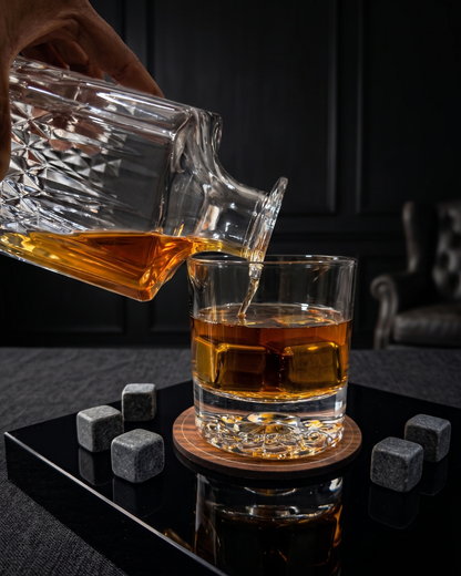 Bear Engraved Heavy Whiskey Glasses - Pack of 2